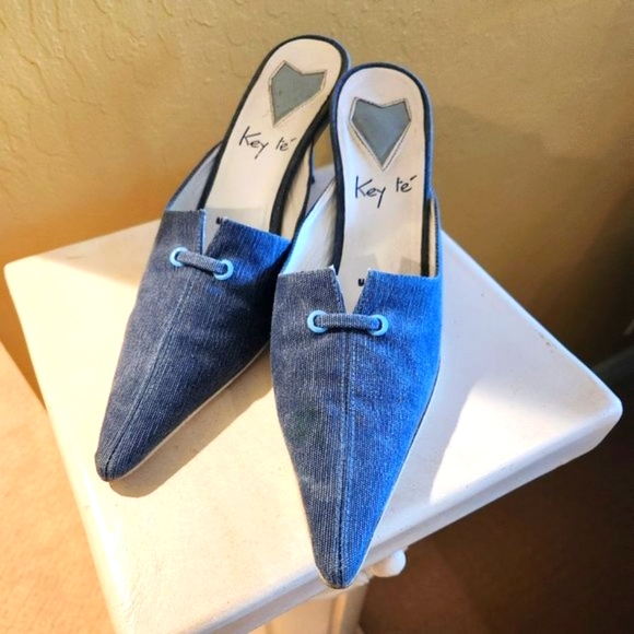 Italian Jean Shoes by "Key Te" for Women - Picture 1 of 7